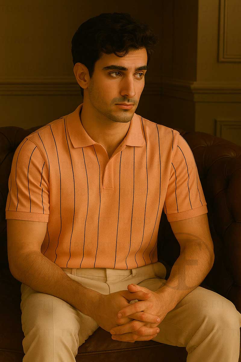 The Luxe Stripe Creamy Peach