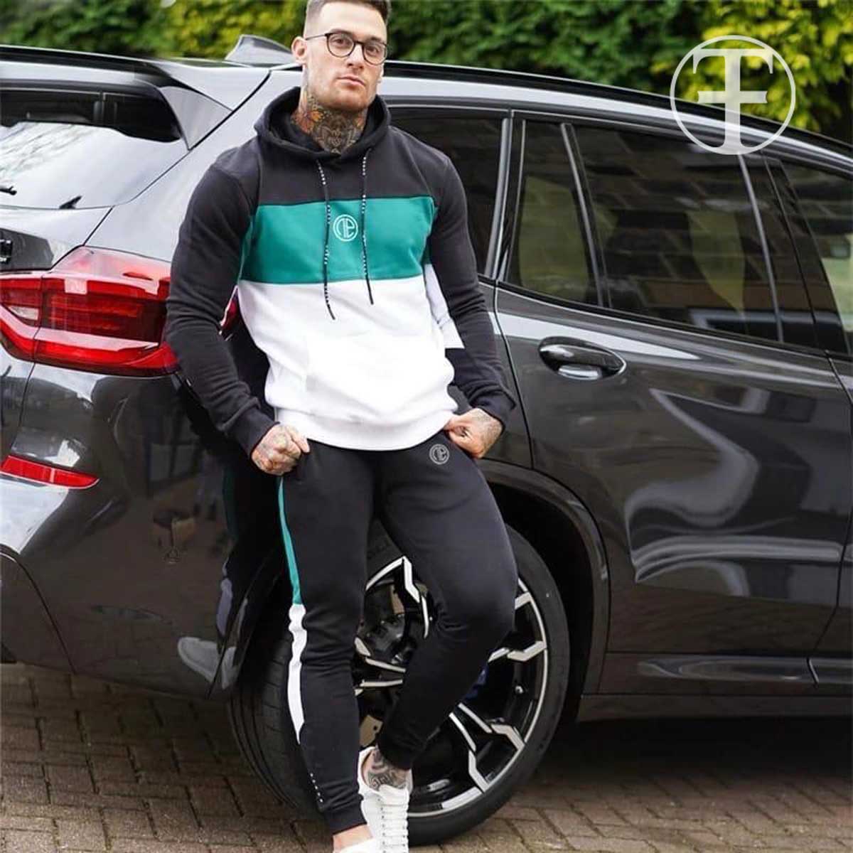 Panel Fleece Heavy Weight Hoodie Set