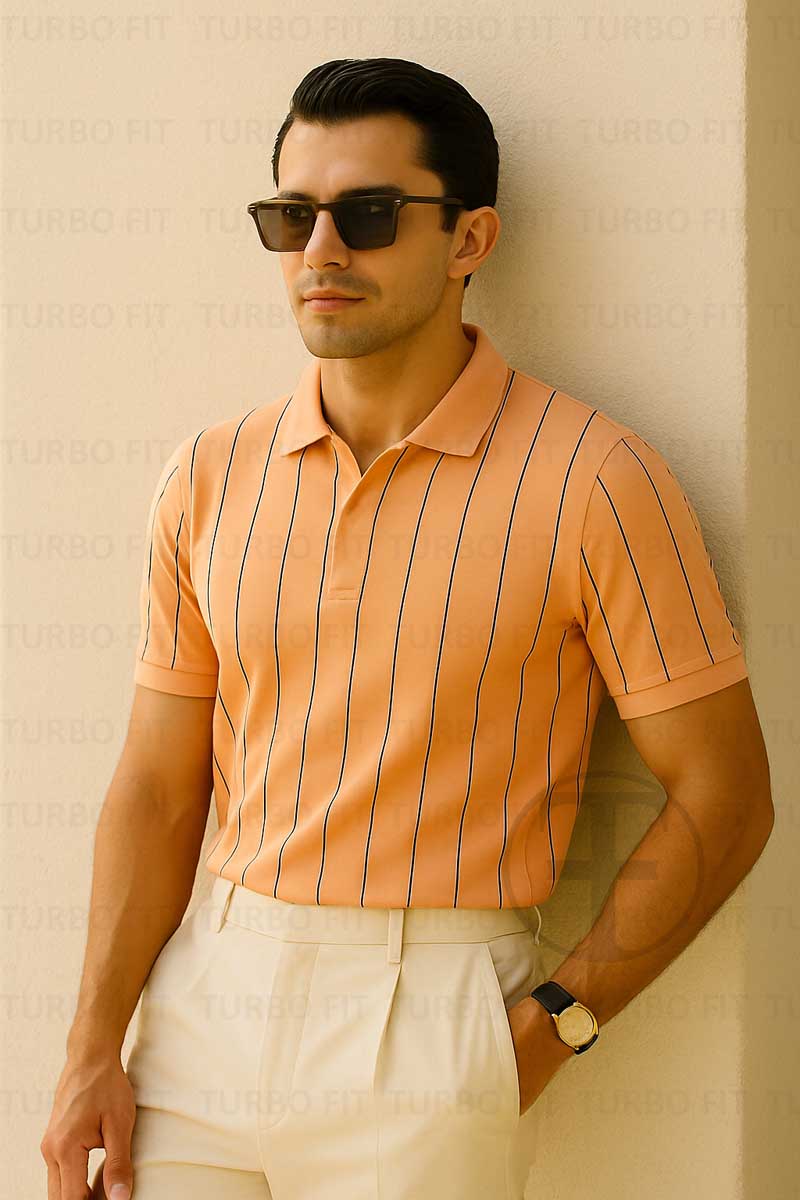 The Luxe Stripe Creamy Peach