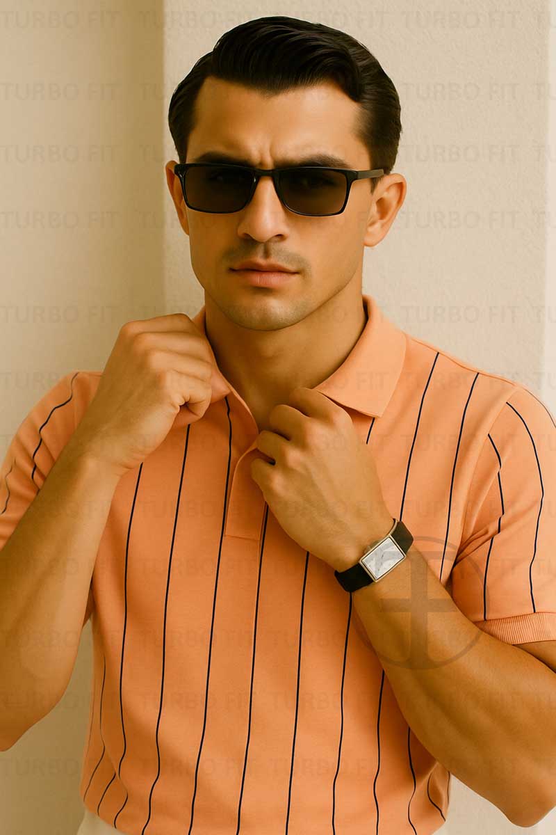 The Luxe Stripe Creamy Peach