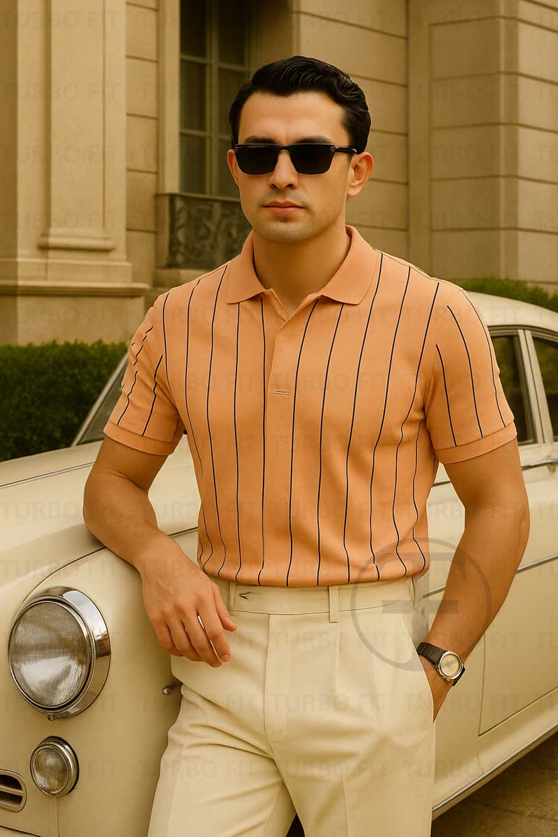 The Luxe Stripe Creamy Peach