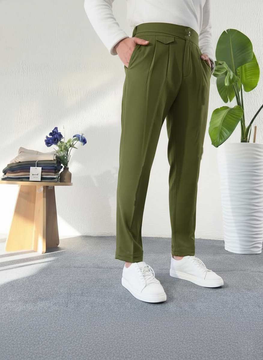 Turbo Gurkha Pant Olive Green – Turbo Fit
