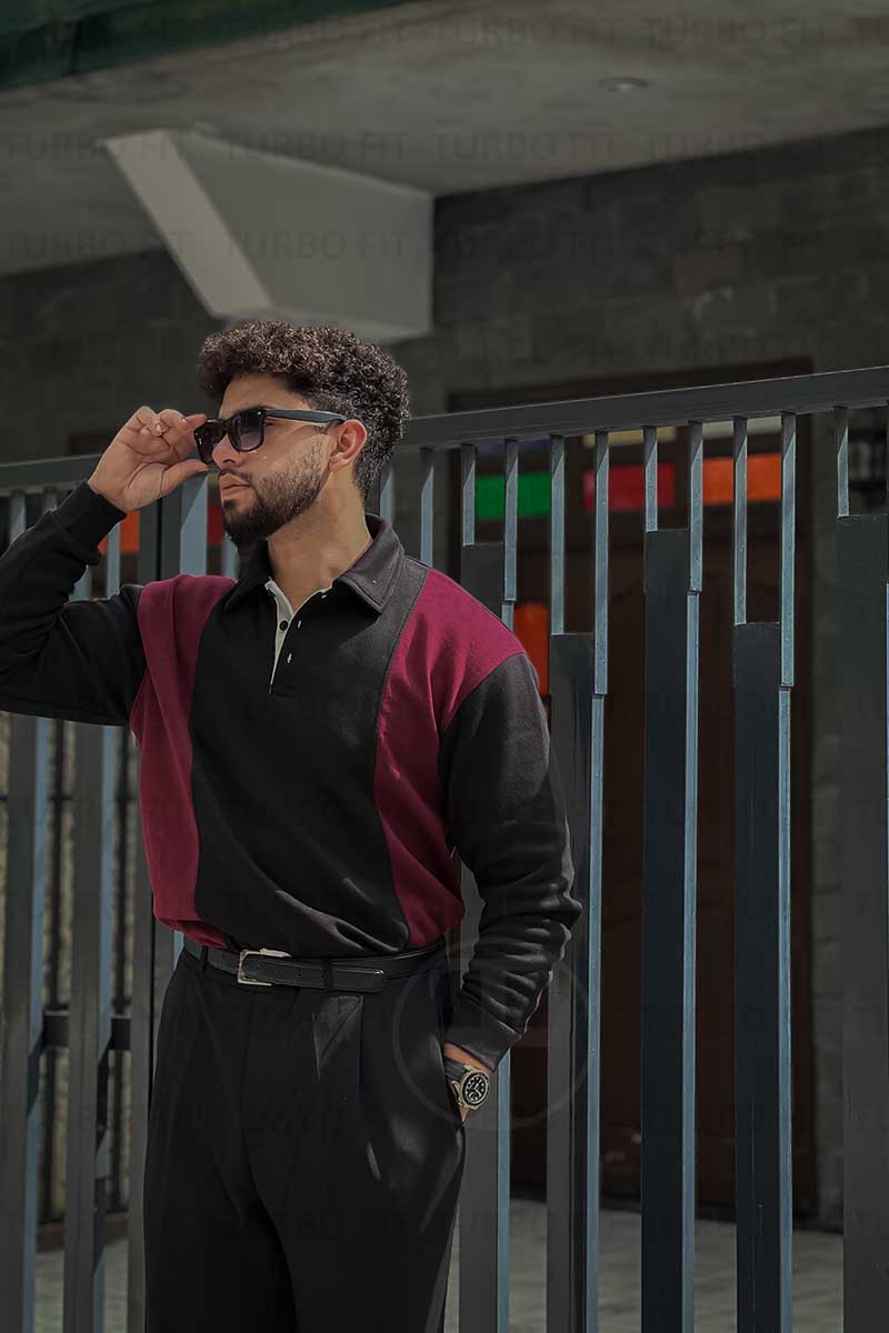 Pannello Rosso Nero Winter Polo