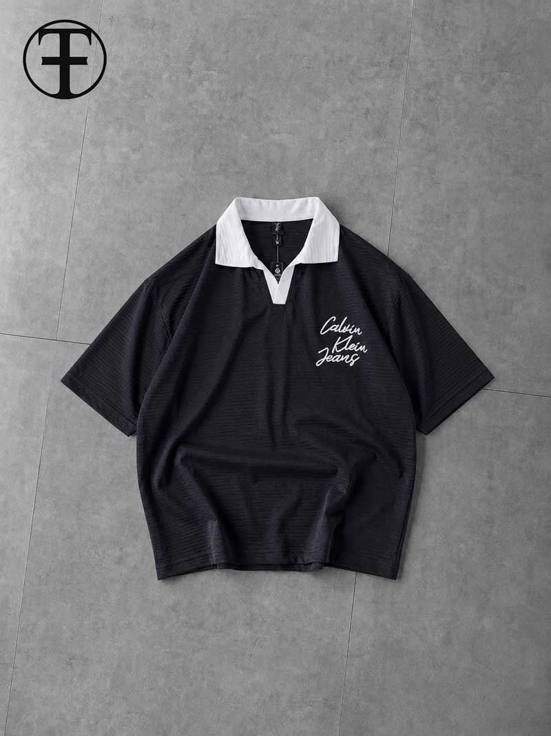 Textured Oversized Polo