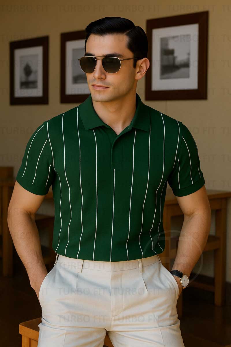 The Luxe Stripe Green