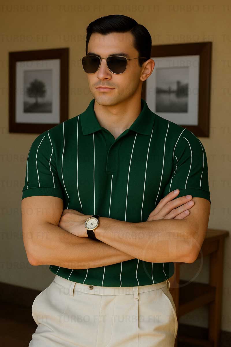 The Luxe Stripe Green