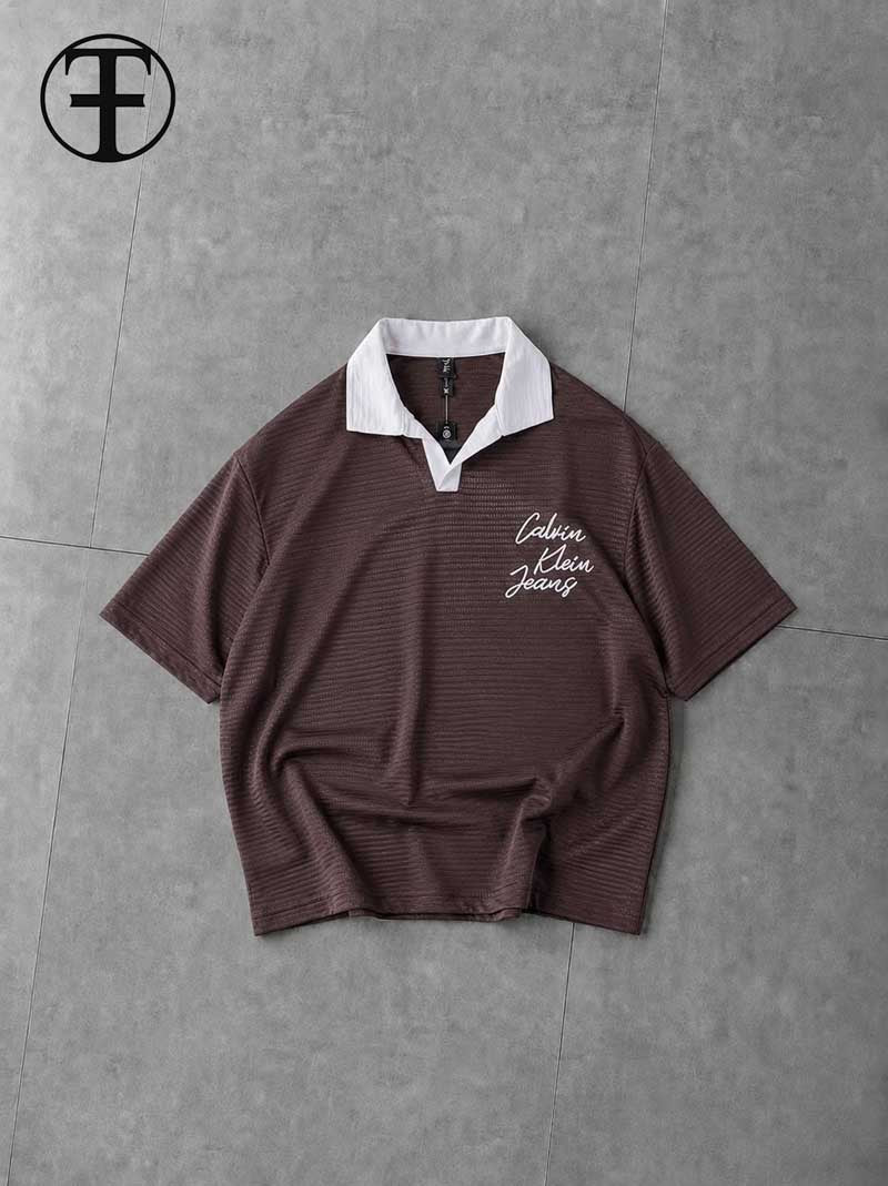 Textured Oversized Polo