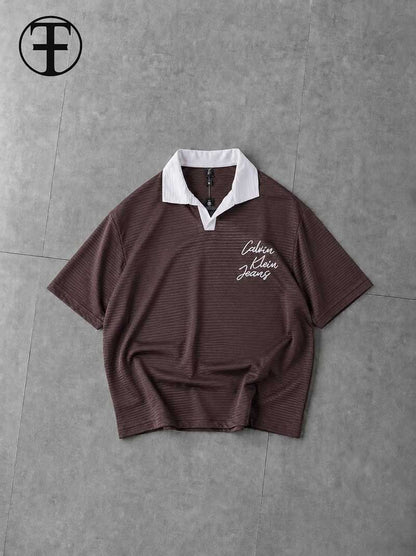 Textured Oversized Polo