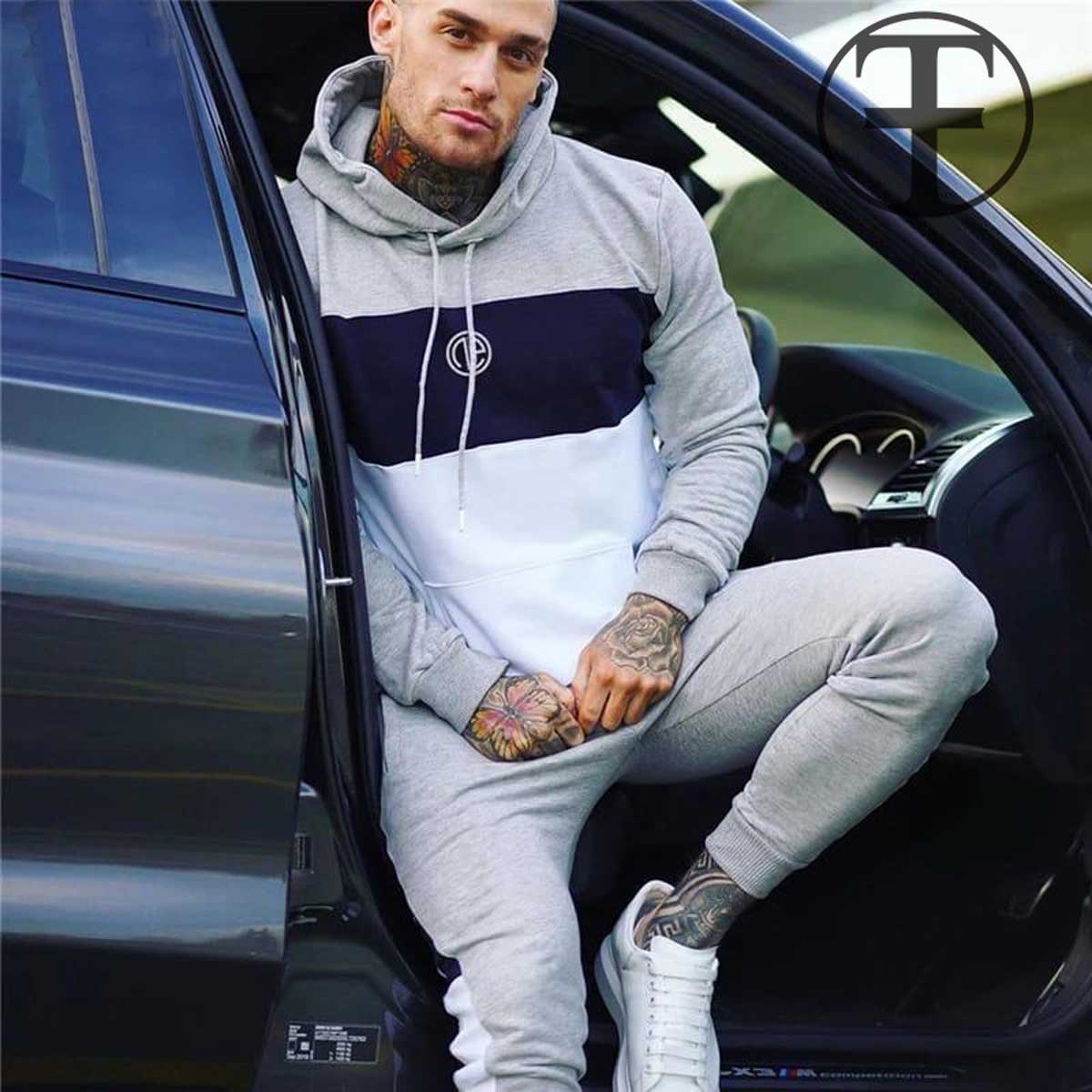 Panel Fleece Heavy Weight Hoodie Set
