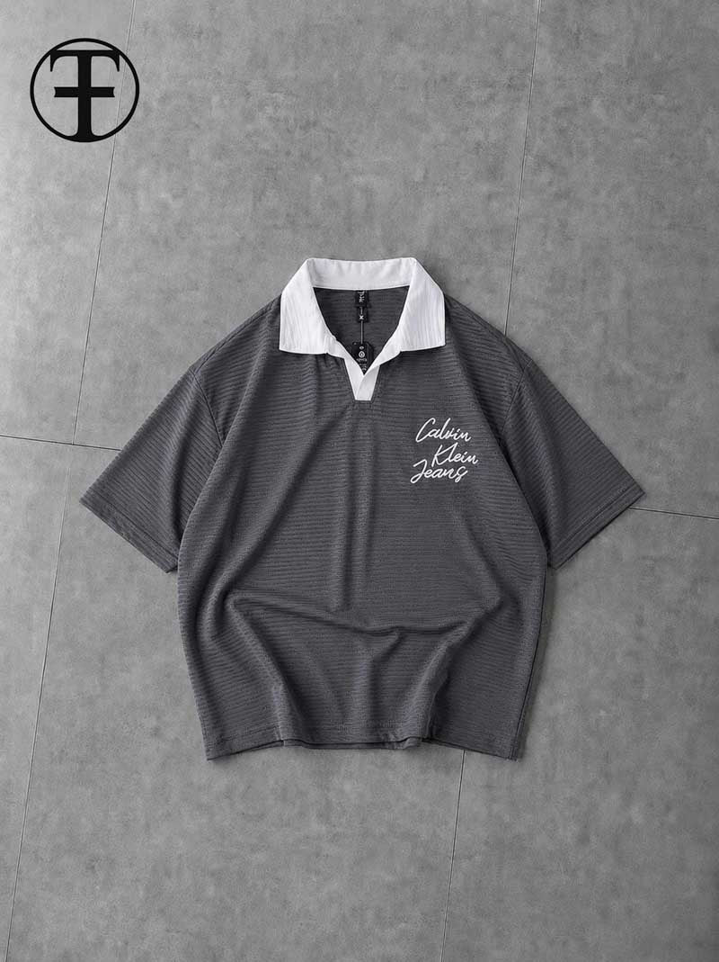 Textured Oversized Polo