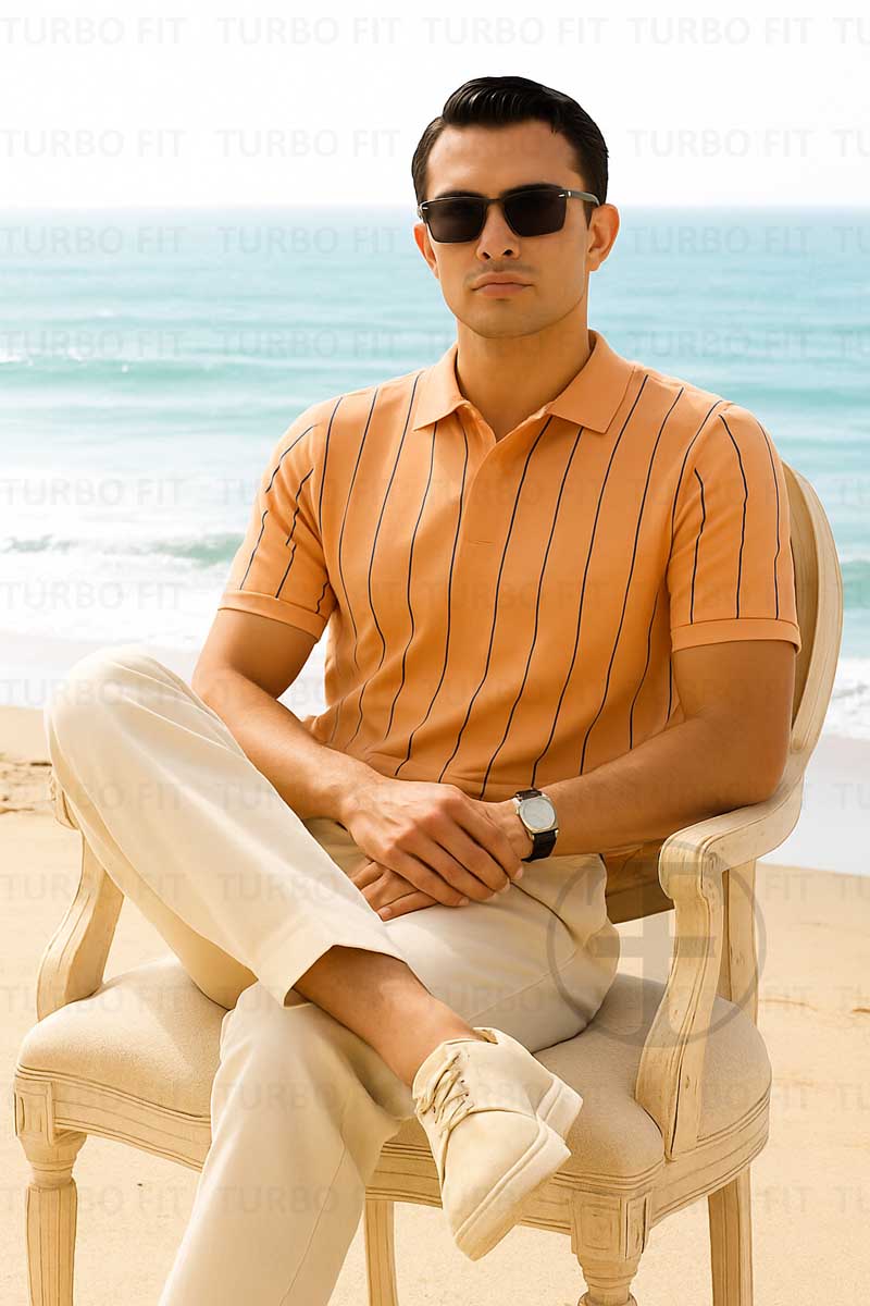 The Luxe Stripe Creamy Peach
