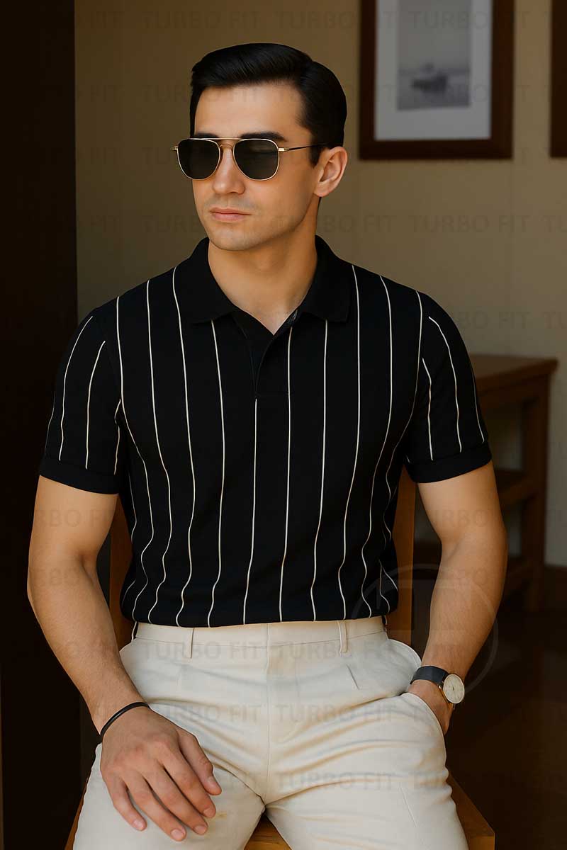 The Luxe Stripe Black