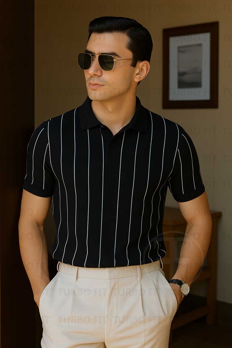 The Luxe Stripe Black