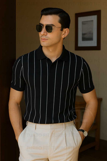 The Luxe Stripe Black