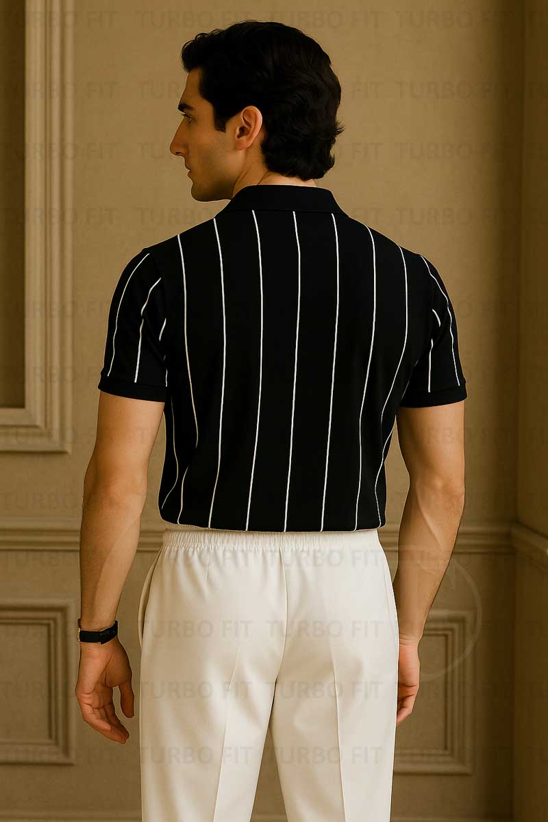 The Luxe Stripe Black