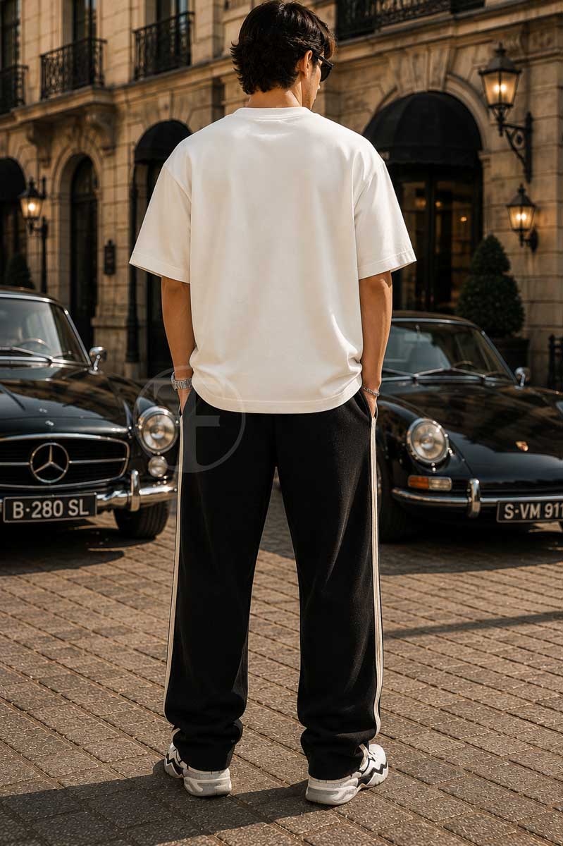 Baggy Sports Relaxed Embroidered Emblem Trouser