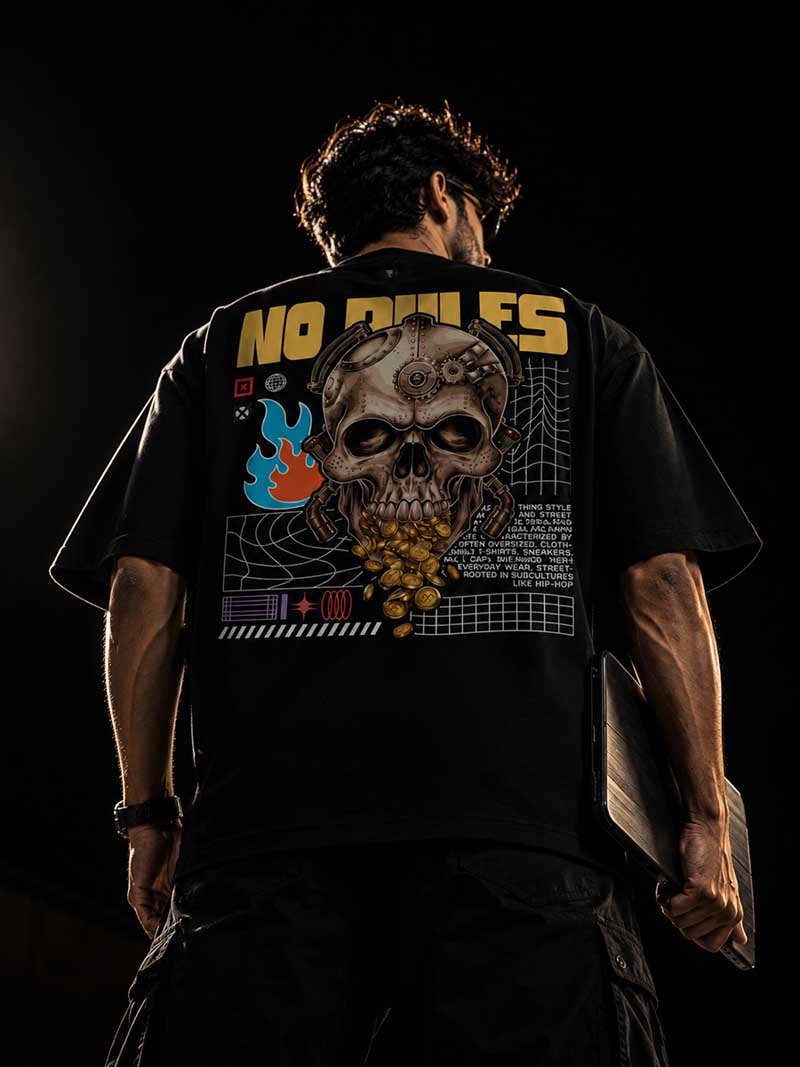 "NO RULES" Drop Tee