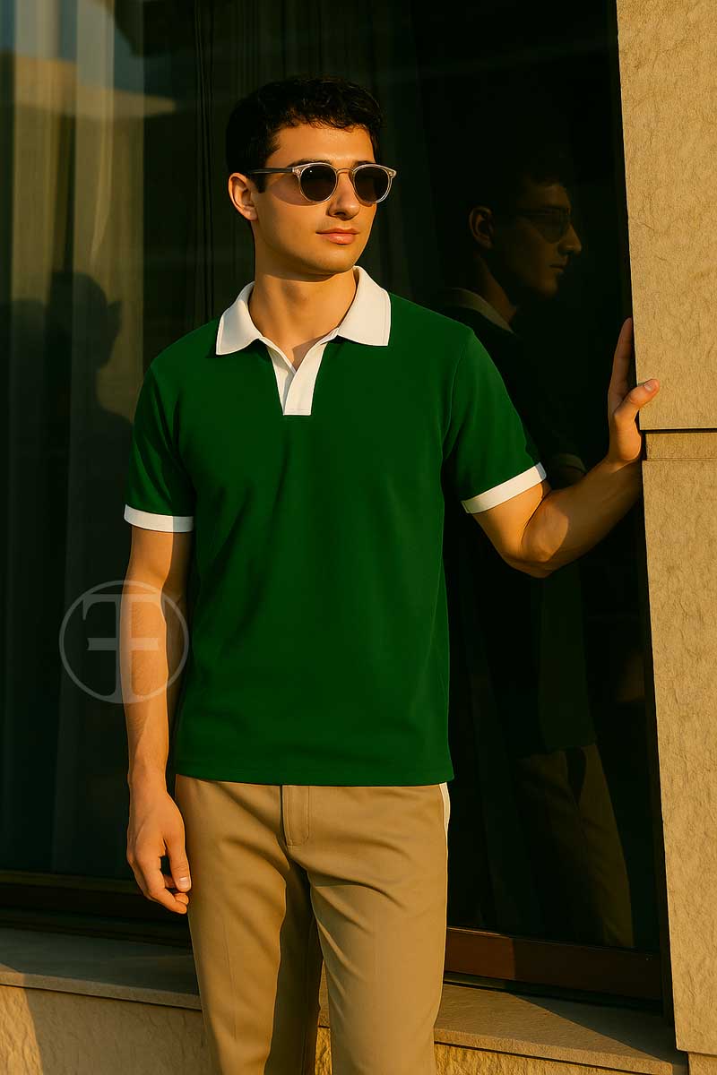 Mafia Coat Collar Polo